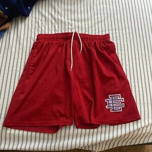 Eric Emmanuel mesh shorts (Red and violet)
